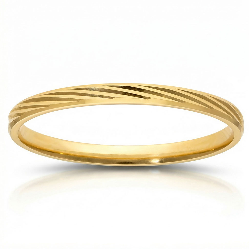 ALIANZA ORO 18KL TALLADA - 1.80MM