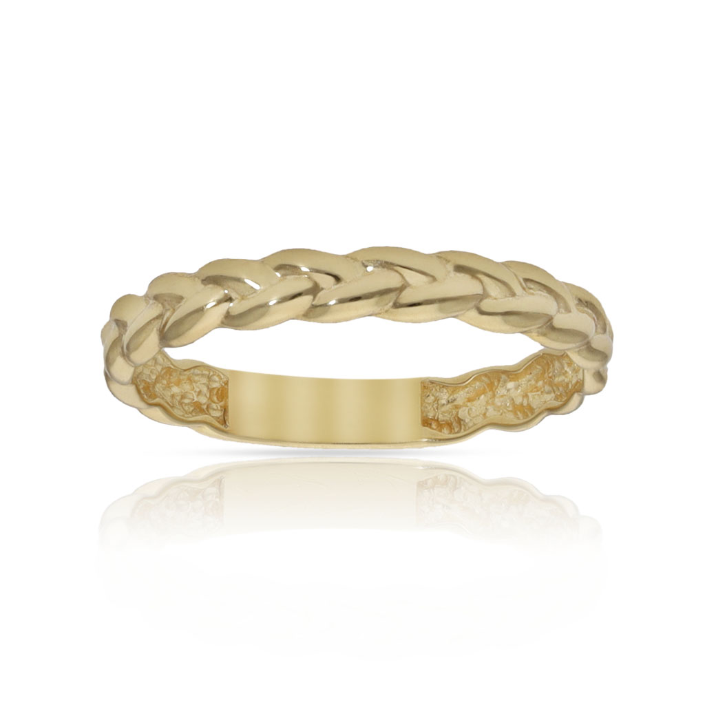 SORTIJA ORO 18KL TRENZADA