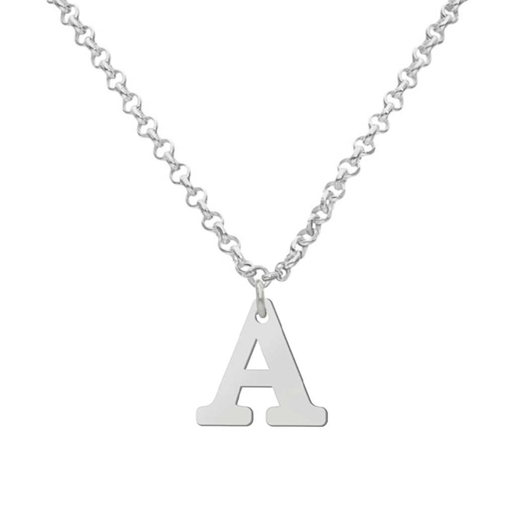 GARGANTILLA PLATA 925MM LETRA RECTA