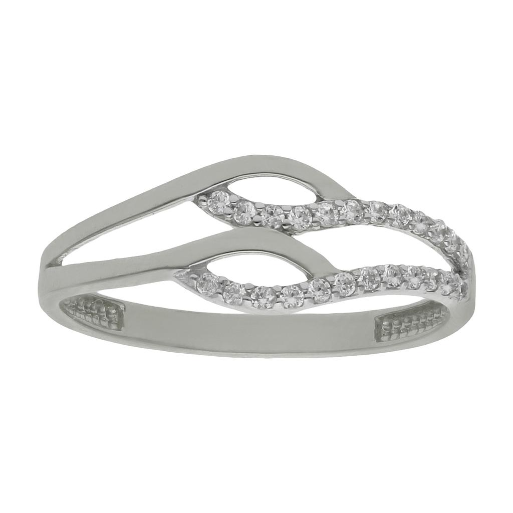 SORTIJA ORO BLANCO 18KL DIAMANTES - STOCK