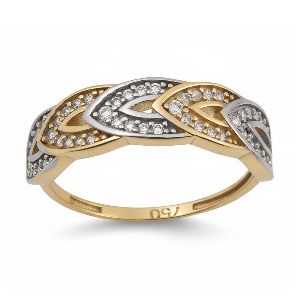 SORTIJA ORO 18KL CIRCONITAS