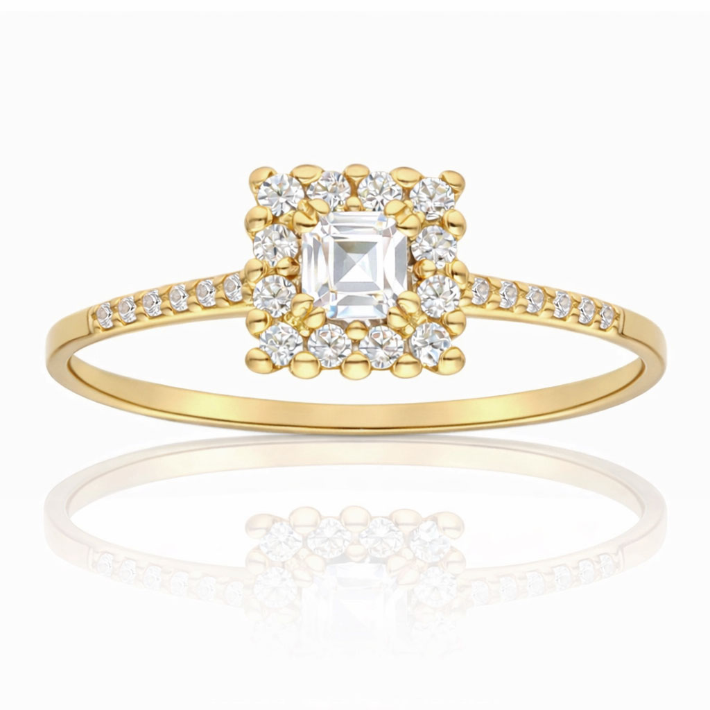 SORTIJA ORO 18KL CIRCONITAS