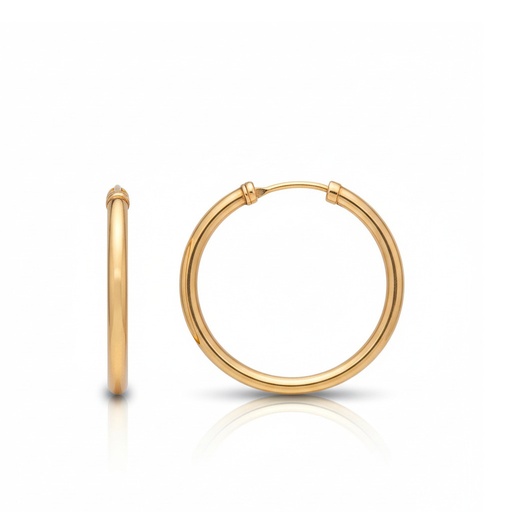 [A252] AROS ORO 18KL TUBO - 20MM