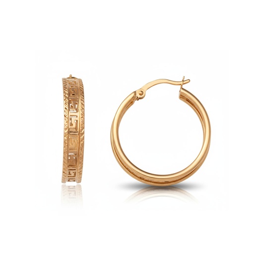 AROS ORO 18KL GRECA  -20MM