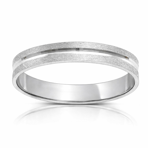 ALIANZA ORO BLANCO 18KL - 3.50MM