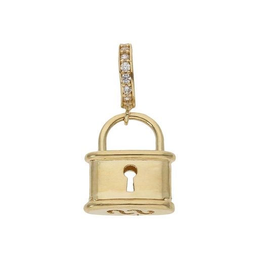 [CH44] CHARMS COLGANTE ORO 18KL CANDADO