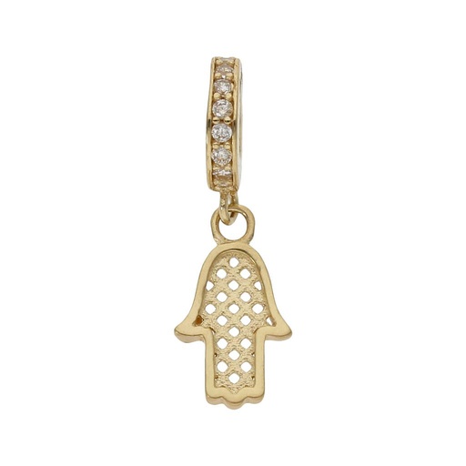 [CH51] CHARMS COLGANTE ORO 18KL MANO FATIMA