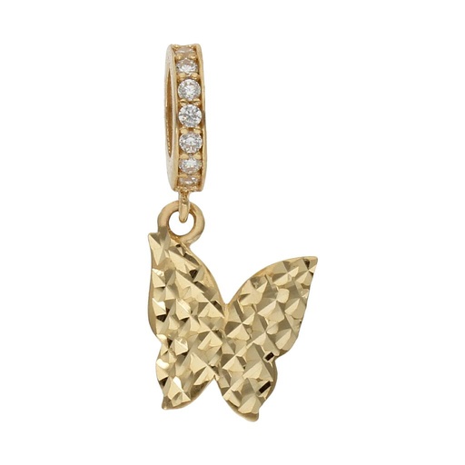 [CH64] CHARMS COLGANTE ORO 18KL MARIPOSA