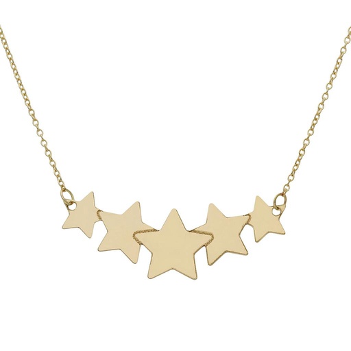 [G1044] GARGANTILLA ORO 18KL ESTRELLAS