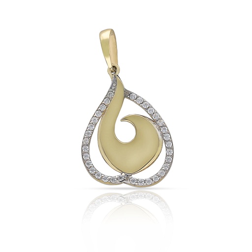 [G168] COLGANTE ORO 18KL CIRCONITAS