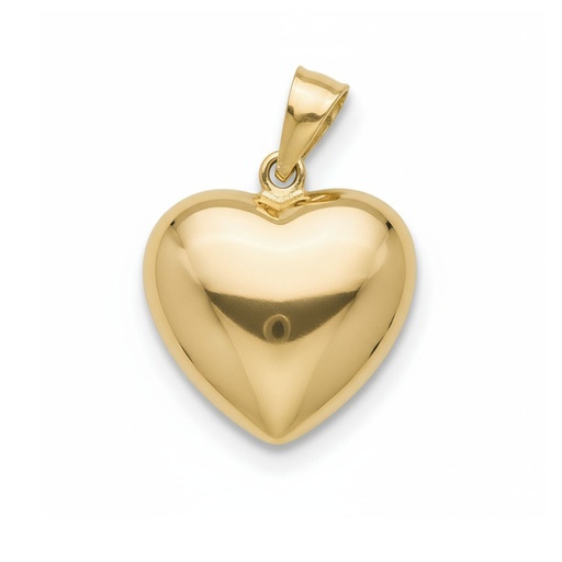 [G173] COLGANTE ORO 18KL CORAZON GRANDE