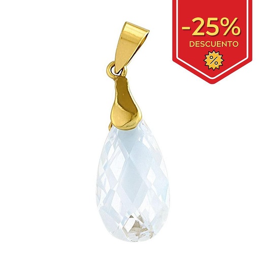 [G254] COLGANTE EN ORO 18KL CIRCONITA