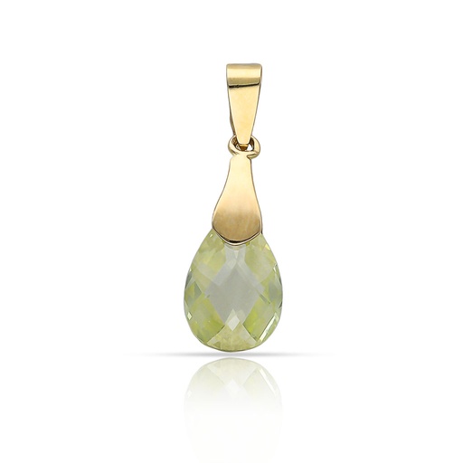 [G258] COLGANTE ORO 18KL PERIDOT