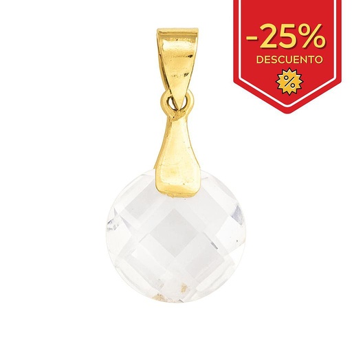 [G264] COLGANTE EN ORO DE 18KL CIRCONITA