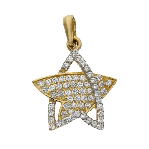 [G505] COLGANTE ORO 18KL ESTRELLA