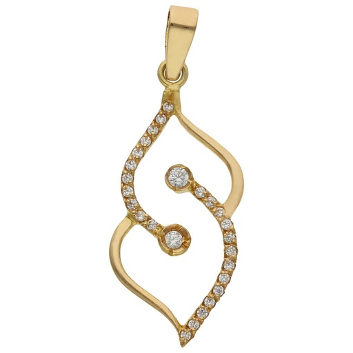 [G507] COLGANTE ORO 18KL CIRCONITAS