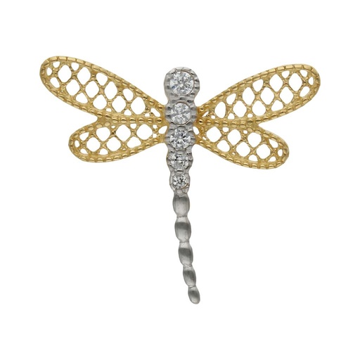 [G510] COLGANTE ORO 18KL LIBELULA - 19X17MM