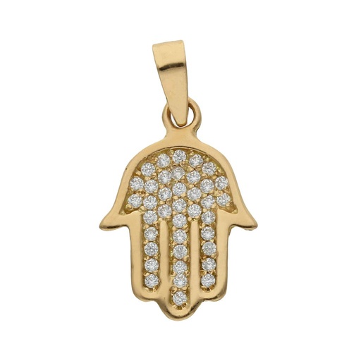 [G515] COLGANTE ORO 18KL MANO DE FATIMA
