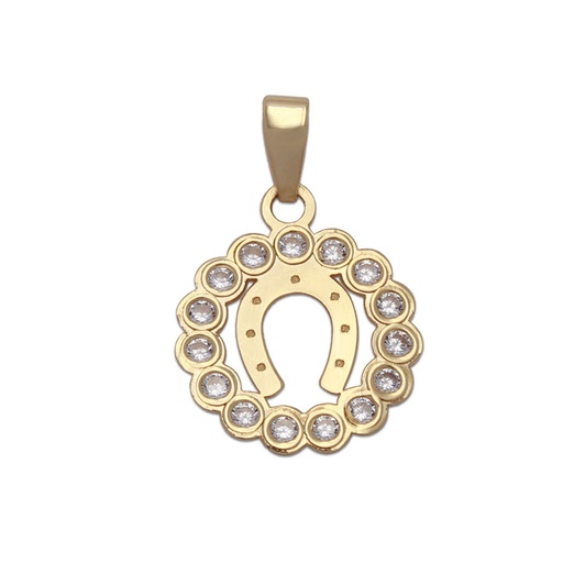 [G533] COLGANTE ORO 18KL HERRADURA - 12MM