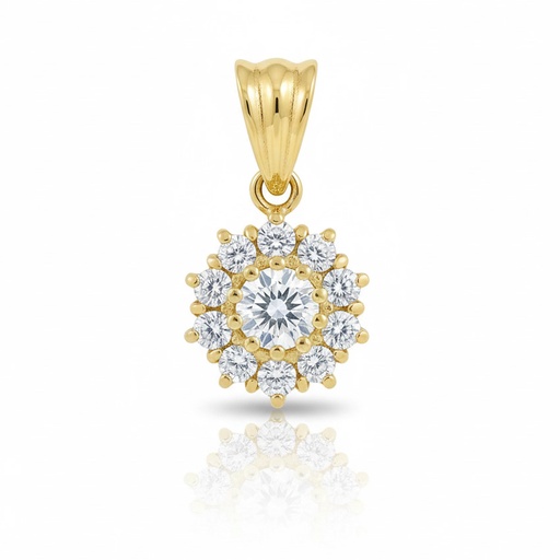 [G578] COLGANTE ORO 18KL CIRCONITAS