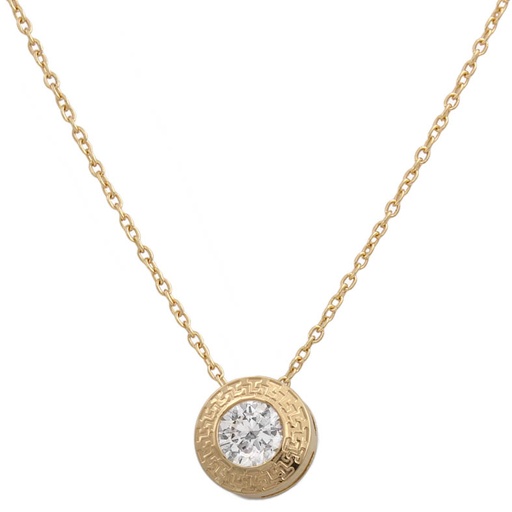 [G646] GARGANTILLA ORO 18KL CHATON - 9MM 