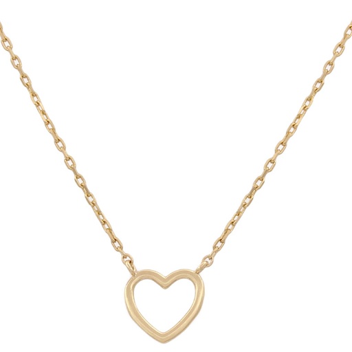 [G673] GARGANTILLA CORAZON ORO 18KL