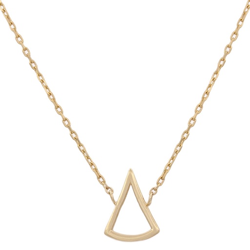 [G674] GARGANTILLA ORO 18KL TRIANGULO
