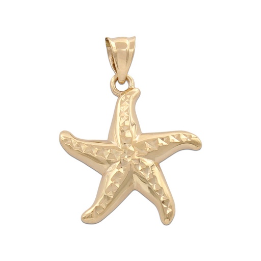 [G749] COLGANTE ORO 18KL ESTRELLA DE MAR
