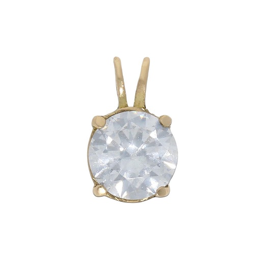 [G805] COLGANTE ORO 18KL CIRCONITA - 7MM