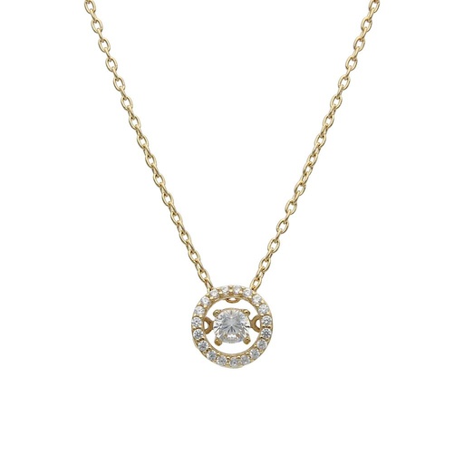[G850] GARGANTILLA ORO 18KL CIRCONITAS - 7.5MM