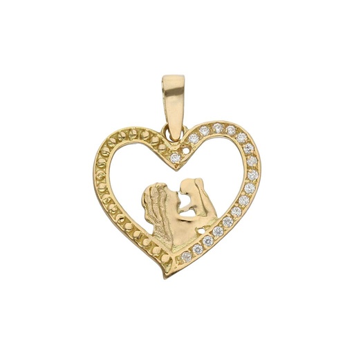 [G892] COLGANTE ORO 18KL DE LA MADRE - 15X15MM