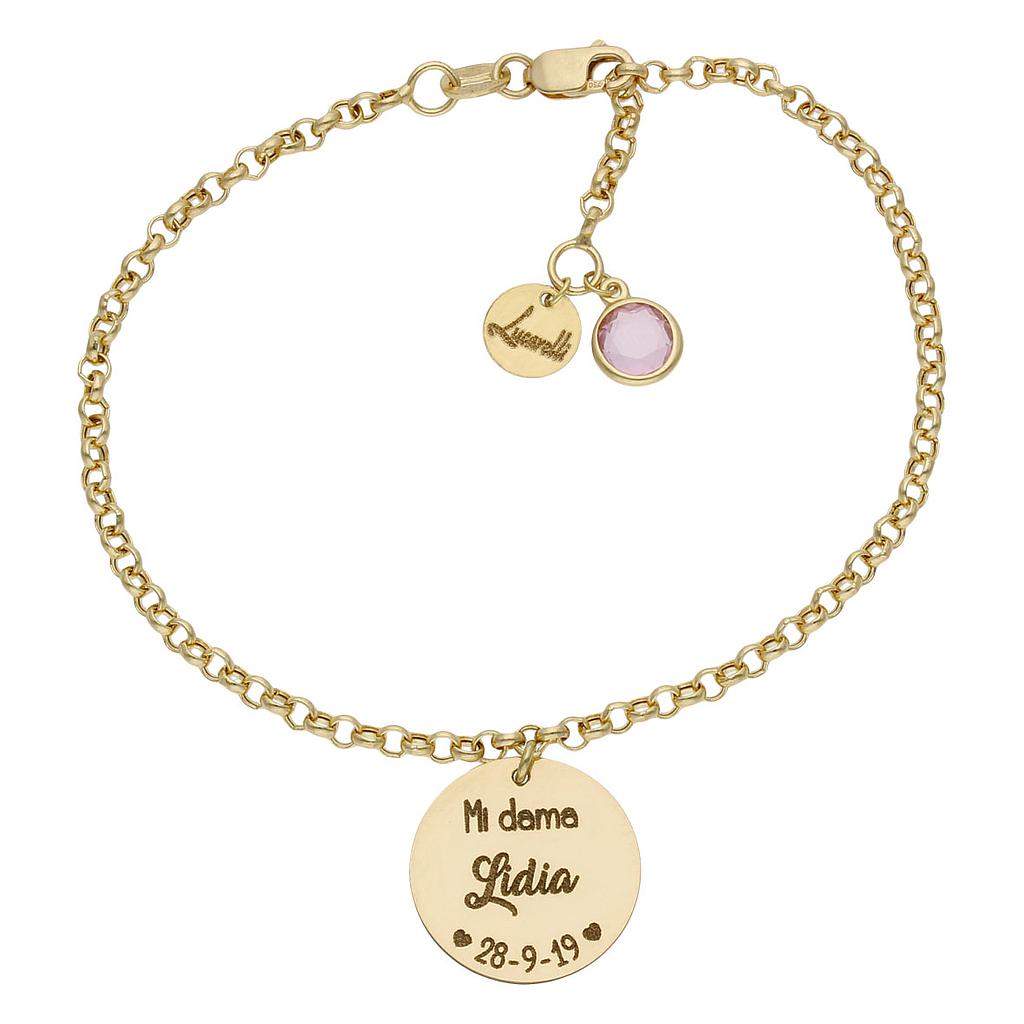 PULSERA MI HISTORIA ORO 18KL DAMA HONOR