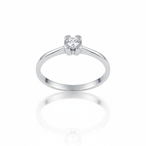 SORTIJA ORO BLANCO 18KL DIAMANTE