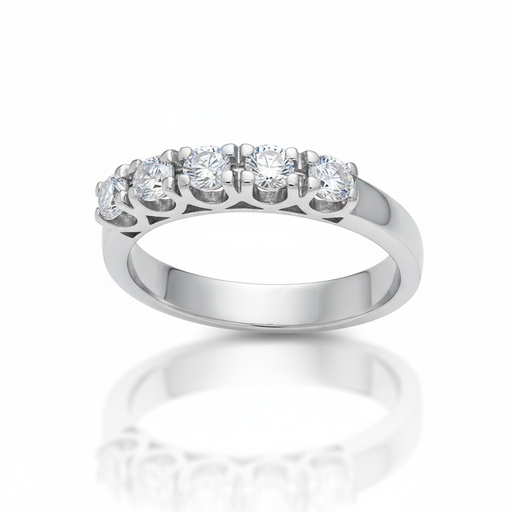 SORTIJA ORO BLANCO 18KL DIAMANTES