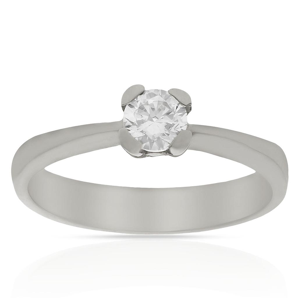 SORTIJA ORO BLANCO 18KL DIAMANTE