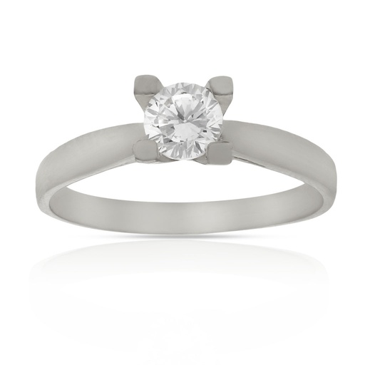 SORTIJA ORO BLANCO 18KL DIAMANTE