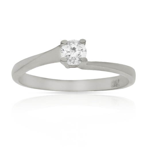 SORTIJA ORO BLANCO 18KL DIAMANTE