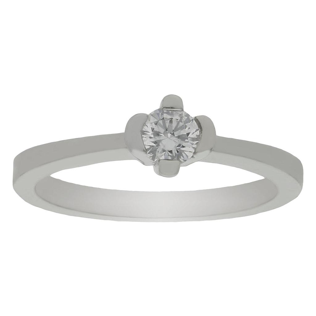 SORTIJA ORO BLANCO 18KL DIAMANTE