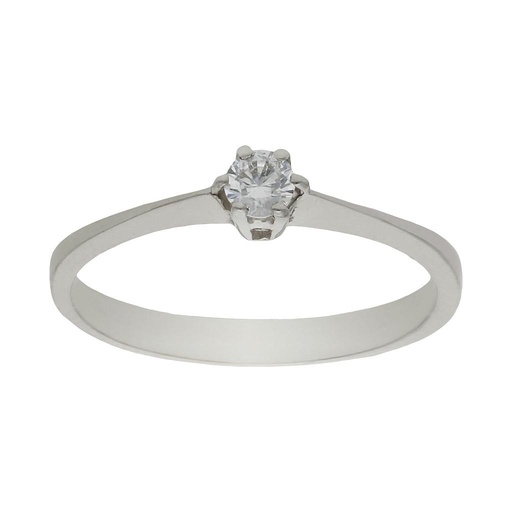 SORTIJA ORO BLANCO 18KL DIAMANTE