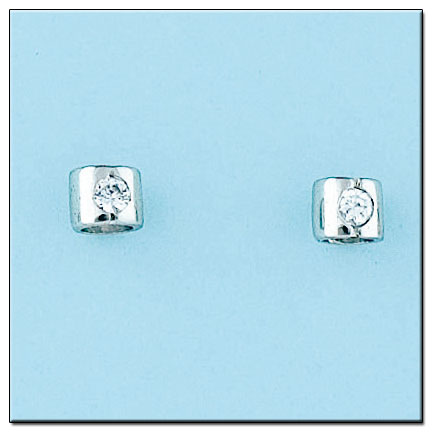 [LCR387B] PENDIENTES ORO BLANCO 18KL DIAMANTES
