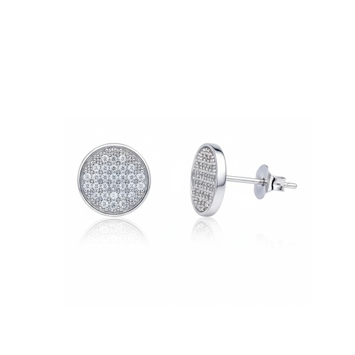 [LCR408B] PENDIENTES ORO BLANCO 18KL DIAMANTES