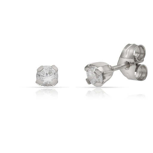 [LCR434B] PENDIENTES ORO BLANCO 18KL DIAMANTES
