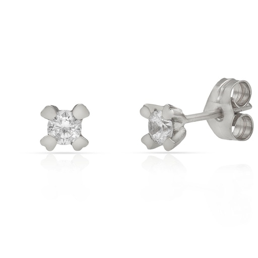 [LCR446B] PENDIENTES ORO BLANCO 18KL DIAMANTES