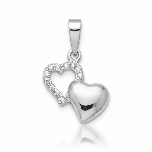 [LCR503B] COLGANTE ORO BLANCO 18KL DIAMANTES