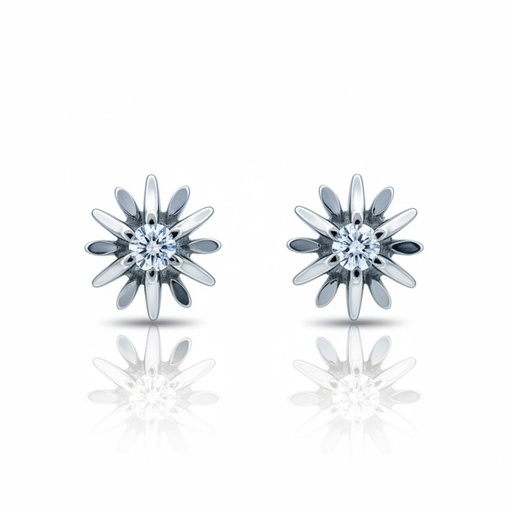 [LCR639BP] PENDIENTES ORO BLANCO 18KL DIAMANTES