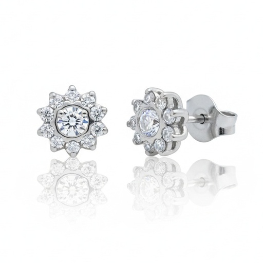 [LCR655BP] PENDIENTES ORO BLANCO 18KL DIAMANTES 