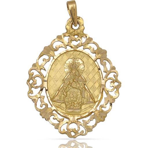 MEDALLA ORO 18KL V. DE CORTES - 29X40MM