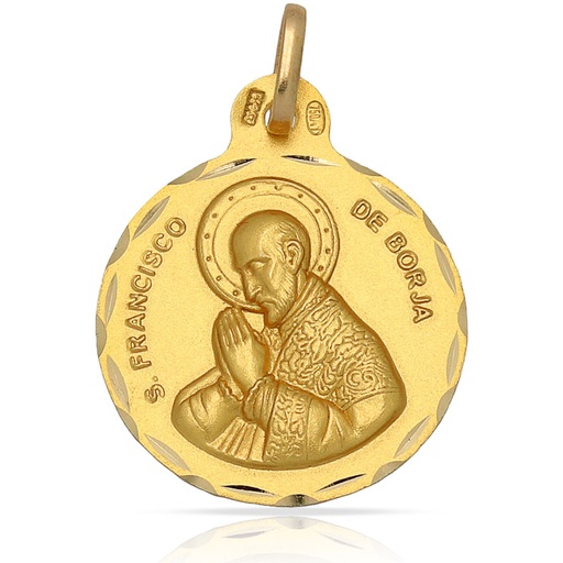 MEDALLA ORO 18KL SAN FRANCISCO DE BORJA