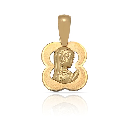 [M526] MEDALLA ORO 18KL VIRGEN NIÑA - 11X13 MM