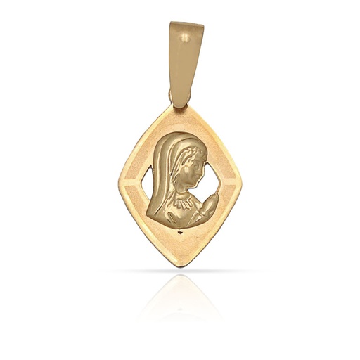 [M531] MEDALLA ORO 18KL VIRGEN NIÑA - 10X16MM